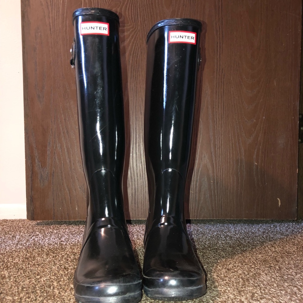 Tall Black Hunter Rainboots